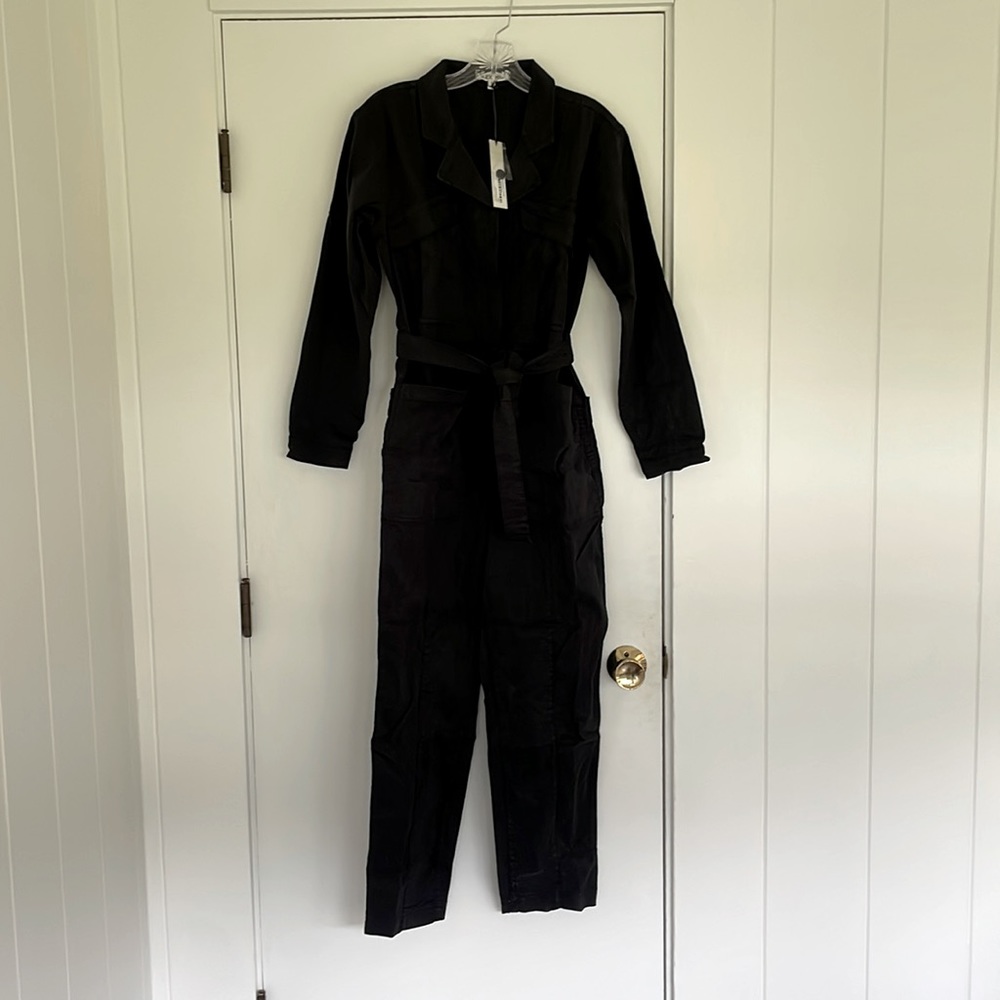 NWT Medium Alex Mill Washed black twill Expedition Jumpsuit